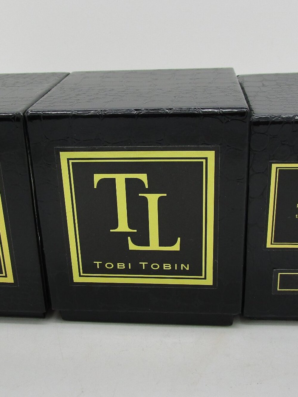 Lot of 3 TOBI TOBIN "Romanesque" 2-Wick 4 oz Luxury Scented Candles NEW